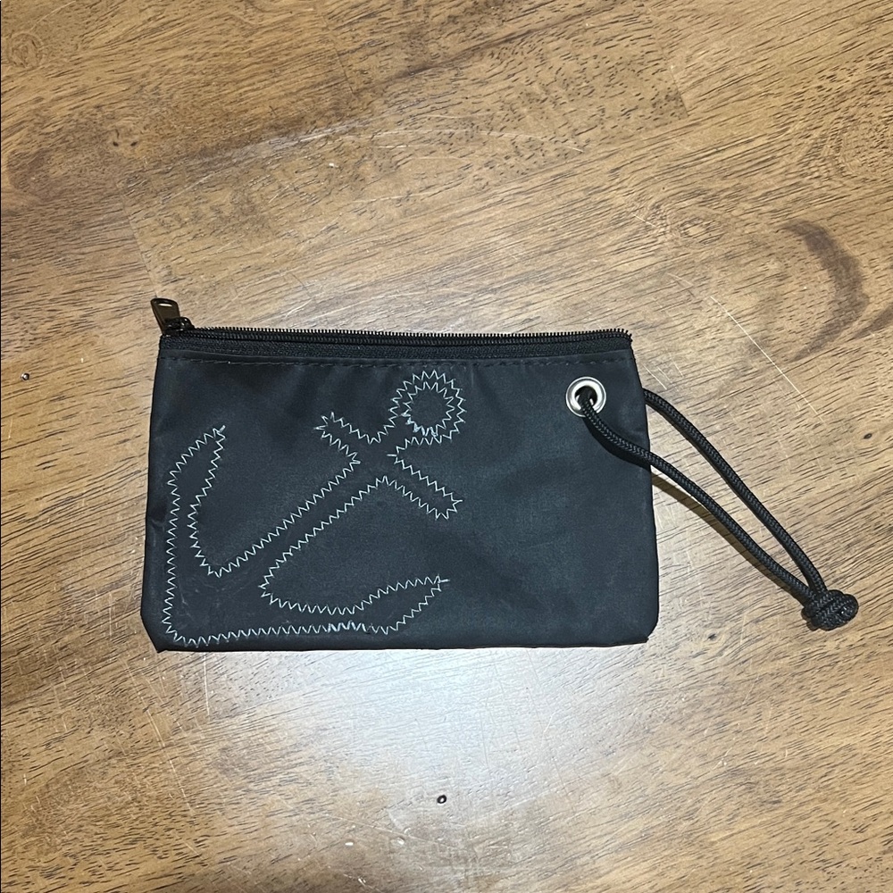Black Anchor Wristlet Clutch